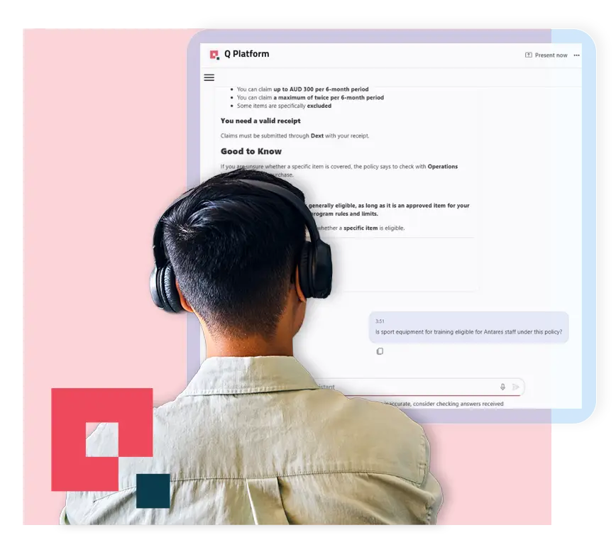 Australian Enterprise AI Solution - Q Platform. Governed and Secure AI tool for large organisations.